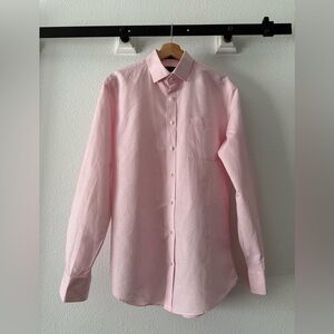 Nordstrom Men’s Shop linen/cotton blend button down EUC! Sz 15.5 34-35